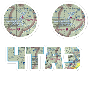 Costello Island, Inc Airport (4TA3) VFR Sectional Sticker Pack