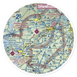 Davis Field (4SC4) VFR Sectional Sticker (30 mile)