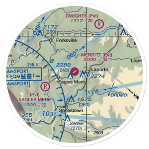Merritt Field (4PN7) VFR Sectional Sticker (20 mile)