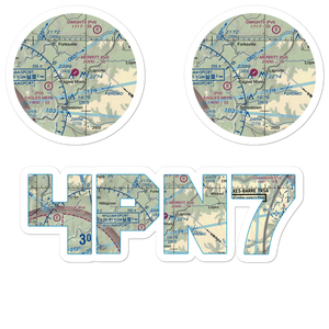 Merritt Field (4PN7) VFR Sectional Sticker Pack