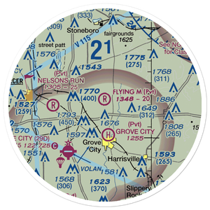 Flying M Ranch Airport (4PN0) VFR Sectional Sticker (20 mile)
