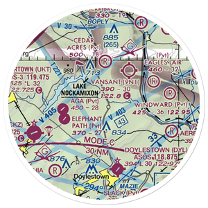 Russo Airstrip (4PA8) VFR Sectional Sticker (20 mile)