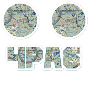 Hiawatha Airport (4PA6) VFR Sectional Sticker Pack