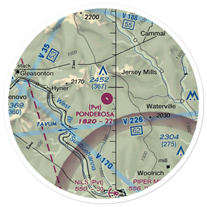 Ponderosa Airport (4PA5) VFR Sectional Sticker (20 mile)