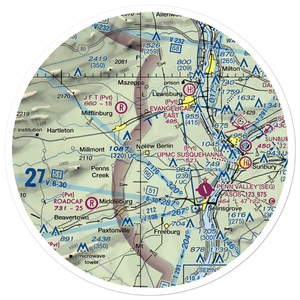 Sauers-Haven Airport (4PA1) VFR Sectional Sticker (30 mile)