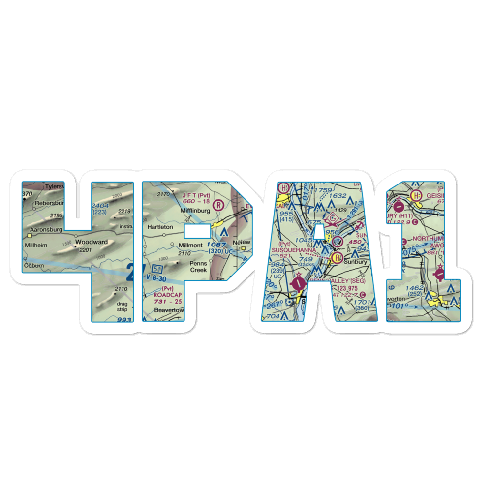 Sauers-Haven Airport (4PA1) VFR Sectional Sticker 