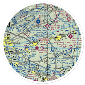 Millard Airport (4PA0) VFR Sectional Sticker (30 mile)