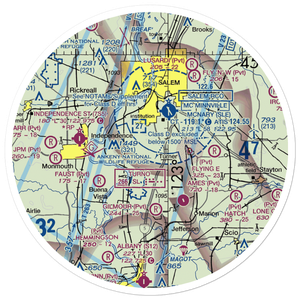 Wagoner Airport (4OR8) VFR Sectional Sticker (30 mile)