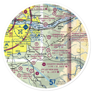 Auberge Des Fleurs Airport (4OR6) VFR Sectional Sticker (30 mile)