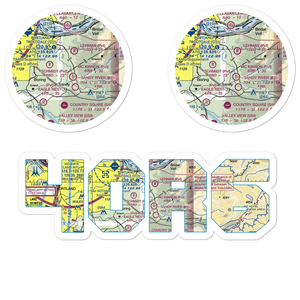 Auberge Des Fleurs Airport (4OR6) VFR Sectional Sticker Pack