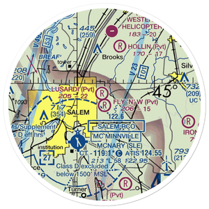 Fly 'N' W Airport (4OR5) VFR Sectional Sticker (20 mile)