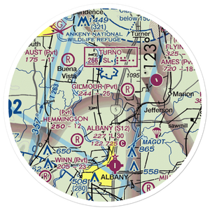 Lambert Field (4OR3) VFR Sectional Sticker (20 mile)