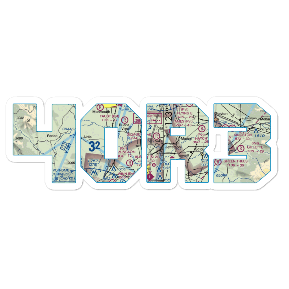 Lambert Field (4OR3) VFR Sectional Sticker 