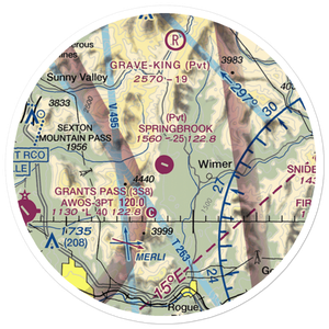 Springbrook Airport (4OR0) VFR Sectional Sticker (20 mile)