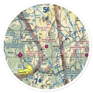 Springbrook Airport (4OR0) VFR Sectional Sticker (30 mile)