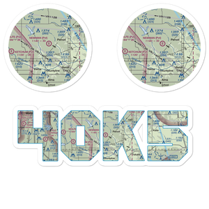 Newman Farm Airport (4OK5) VFR Sectional Sticker Pack