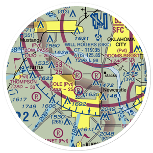 Low Pass Airport (4OK4) VFR Sectional Sticker (20 mile)