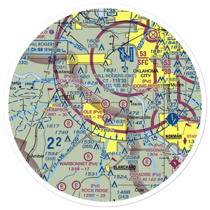 Low Pass Airport (4OK4) VFR Sectional Sticker (30 mile)