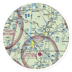 Baisden Airport (4OI9) VFR Sectional Sticker (30 mile)