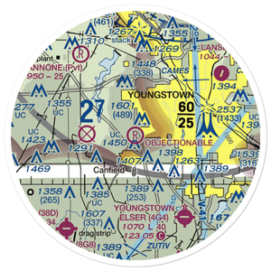 Brocker Field (4OI8) VFR Sectional Sticker (20 mile)