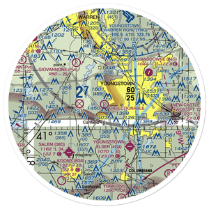 Brocker Field (4OI8) VFR Sectional Sticker (30 mile)