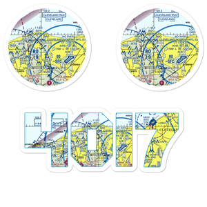 R & M Aviation Airport (4OI7) VFR Sectional Sticker Pack