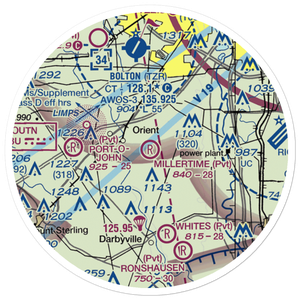 Millertime Airport (4OH4) VFR Sectional Sticker (20 mile)