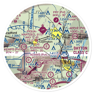 Bowman Airport (4OA8) VFR Sectional Sticker (20 mile)