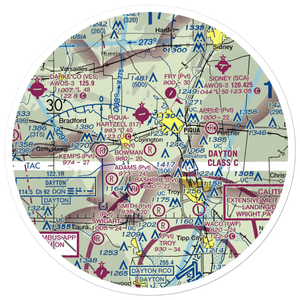 Bowman Airport (4OA8) VFR Sectional Sticker (30 mile)