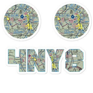 Harris Hill Gliderport (4NY8) VFR Sectional Sticker Pack