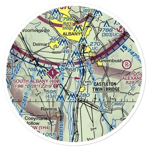 Cross' Farm Airport (4NY4) VFR Sectional Sticker (20 mile)