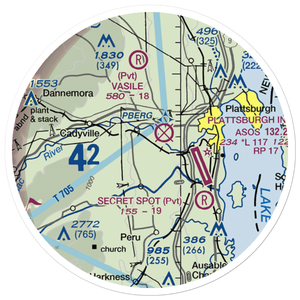Mountain View Airpark (4NY0) VFR Sectional Sticker (20 mile)