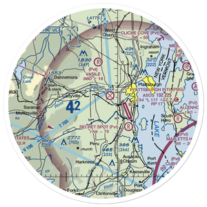 Mountain View Airpark (4NY0) VFR Sectional Sticker (30 mile)