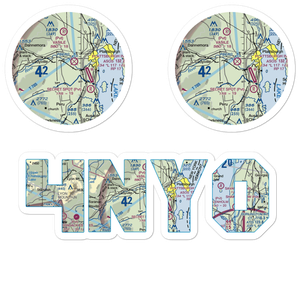Mountain View Airpark (4NY0) VFR Sectional Sticker Pack