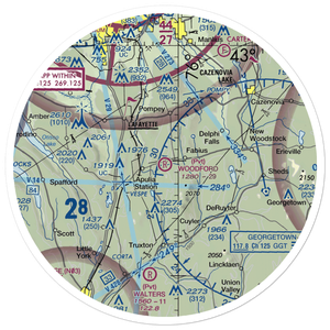 Woodford Airfield (4NK4) VFR Sectional Sticker (30 mile)