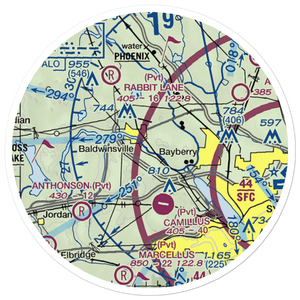 B-Ville Airpark (4NK1) VFR Sectional Sticker (20 mile)