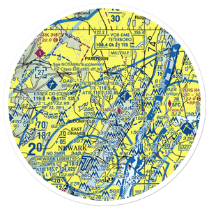 Passaic River Seaplane Base (4NJ2) VFR Sectional Sticker (30 mile)