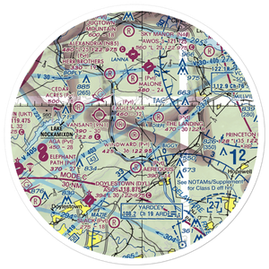 Windward Farms Airport (4NJ0) VFR Sectional Sticker (30 mile)