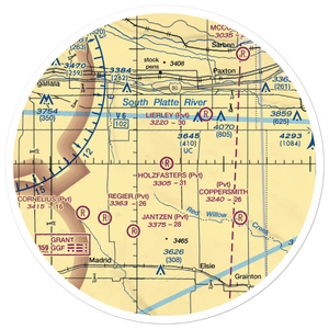 Holzfaster's Airport (4NE9) VFR Sectional Sticker (30 mile)