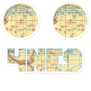 Holzfaster's Airport (4NE9) VFR Sectional Sticker Pack