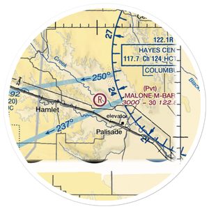 Malone M-Bar Ranch Airport (4NE8) VFR Sectional Sticker (20 mile)