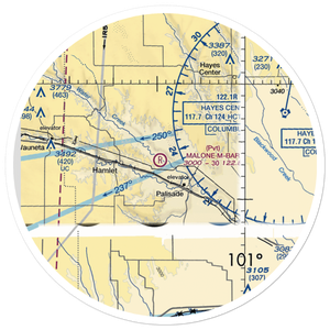 Malone M-Bar Ranch Airport (4NE8) VFR Sectional Sticker (30 mile)