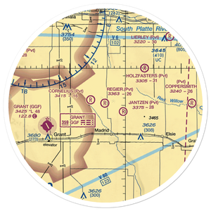 Regier Brothers Airport (4NE0) VFR Sectional Sticker (30 mile)