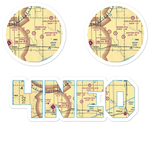 Regier Brothers Airport (4NE0) VFR Sectional Sticker Pack