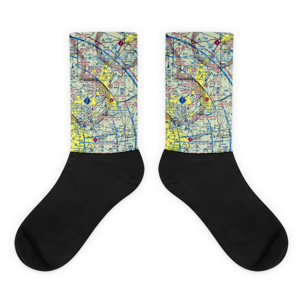 Buffalo Creek Airport (4NC8) VFR Sectional Socks 