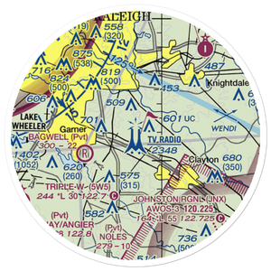 Peacock STOLport (4NC7) VFR Sectional Sticker (20 mile)