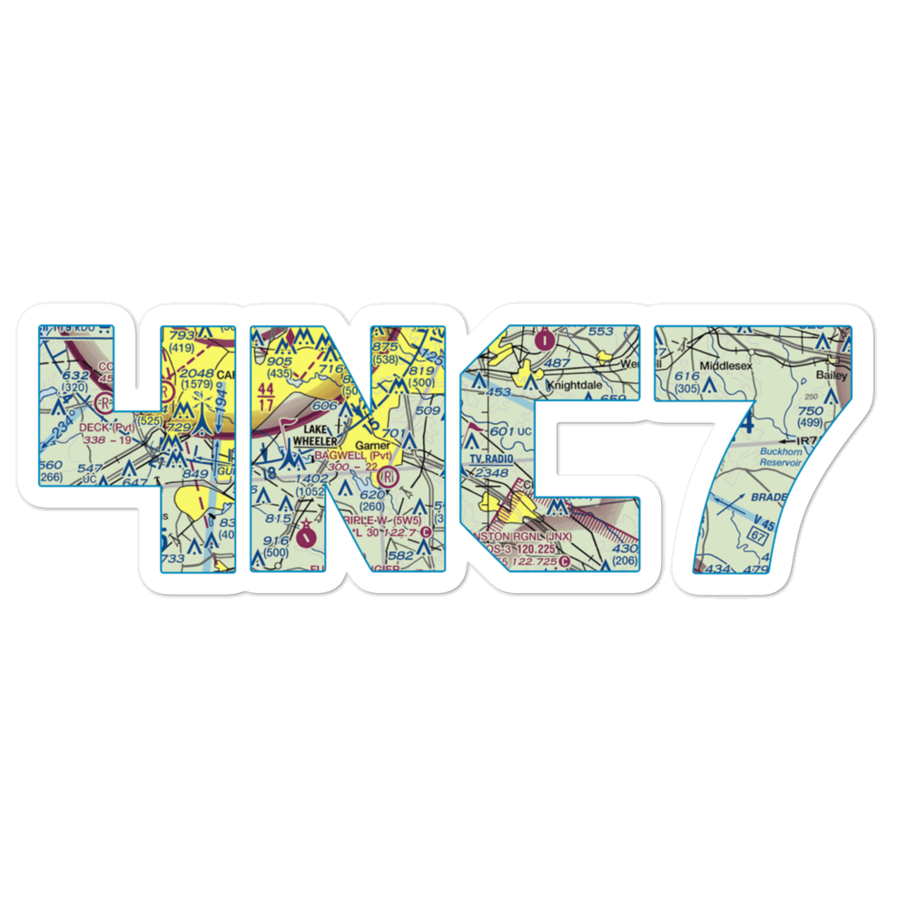 Peacock STOLport (4NC7) VFR Sectional Sticker 