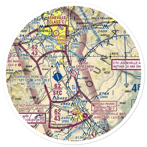 Cane Creek Airport (4NC6) VFR Sectional Sticker (30 mile)