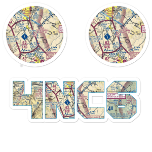 Cane Creek Airport (4NC6) VFR Sectional Sticker Pack