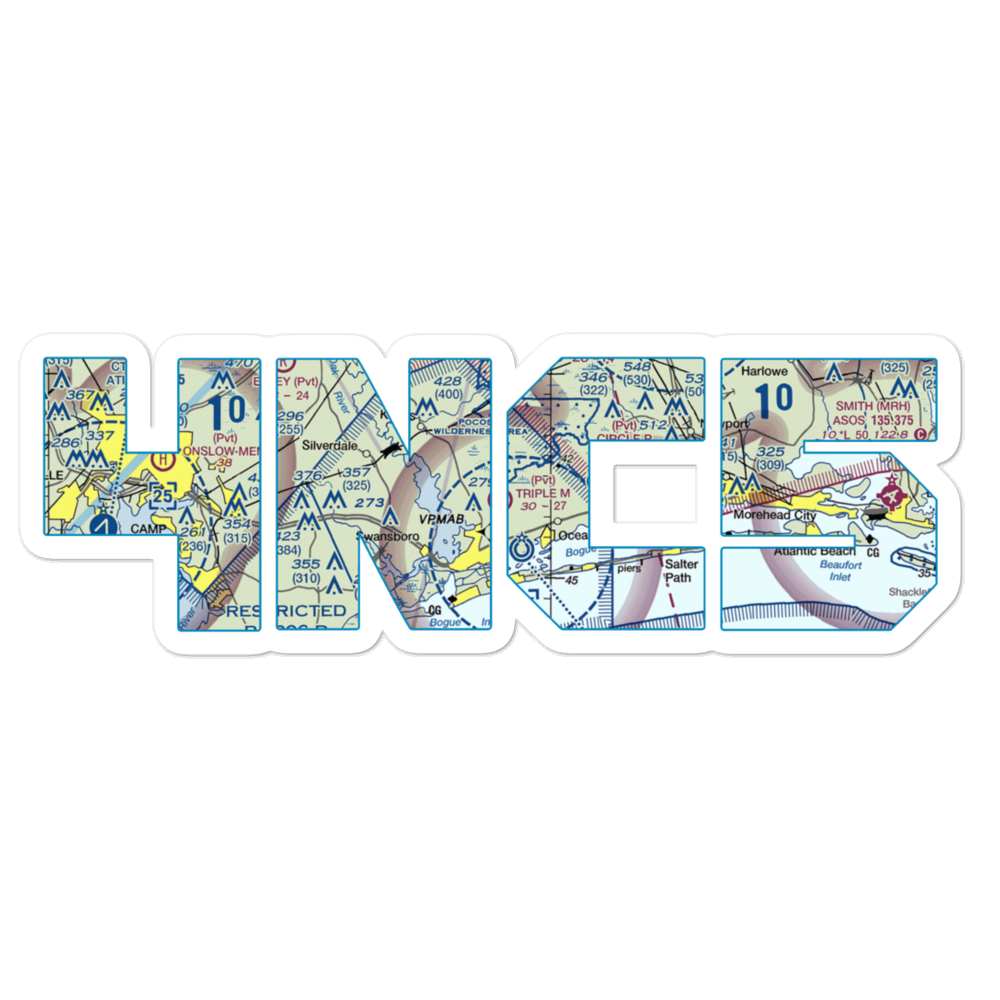 Triple M Airport (4NC5) VFR Sectional Sticker 